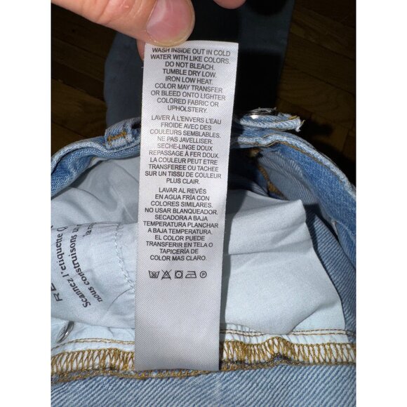 Frame Le Jane Sustainable High-Rise Straight-Leg Jeans Size‎ 31 Light Wash Denim - Picture 8 of 11